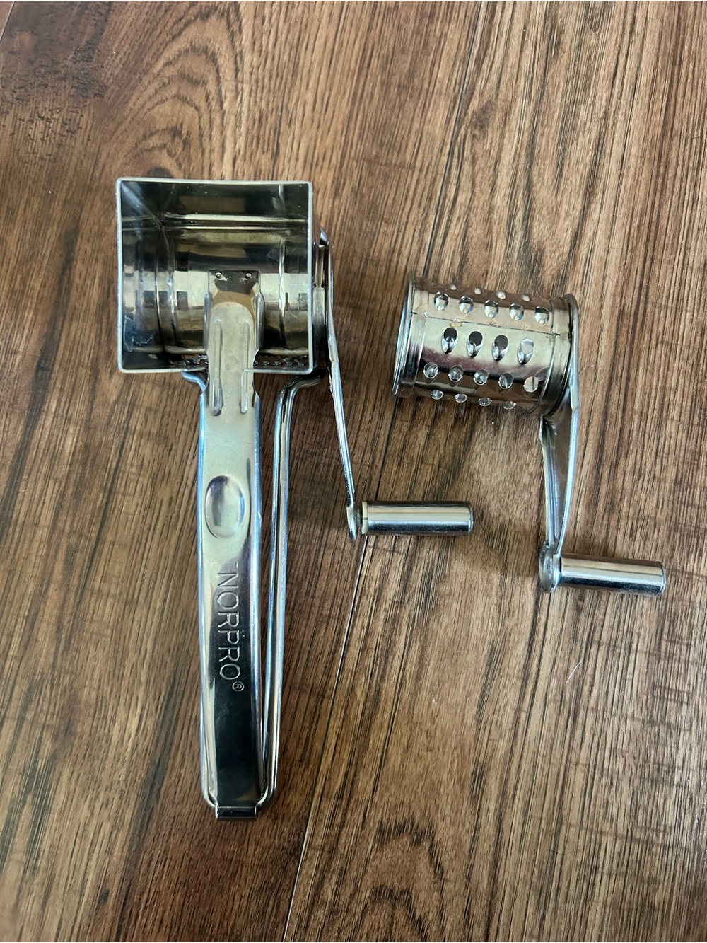 NORPRO Stainless Steel Cheese Grater with Extra Drum